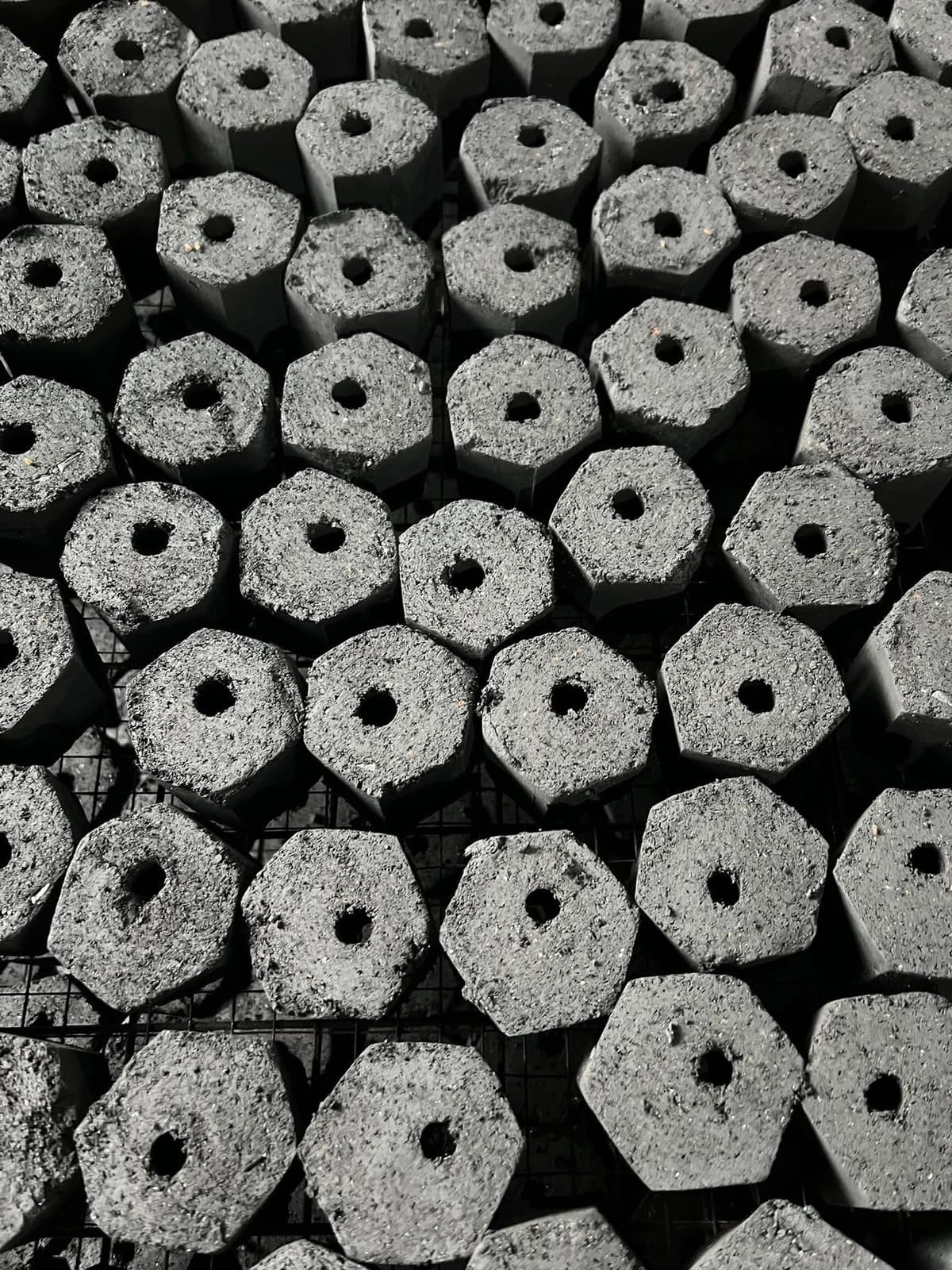 Hexa-Shaped Briquettes